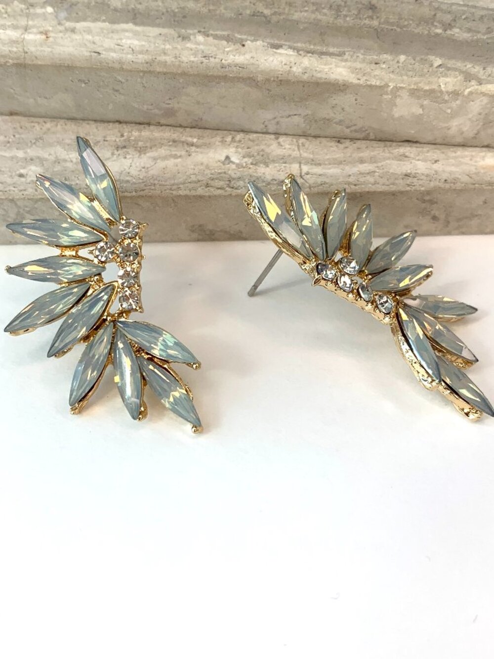 NEW~ Anthropologie Opal Crystal Earrings